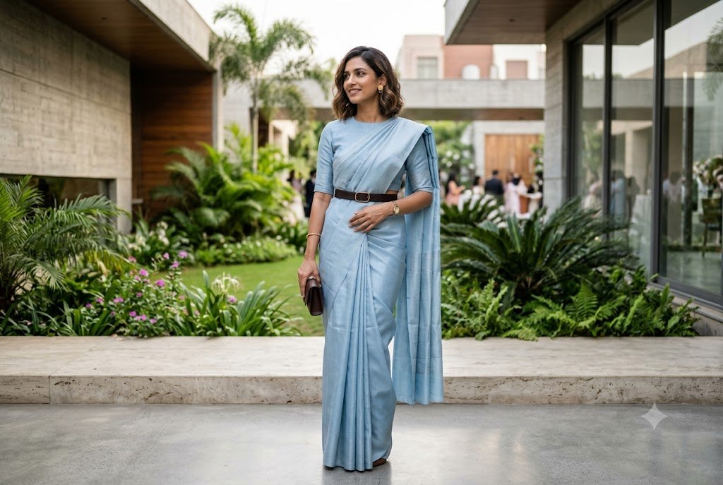 Modern Saree Draping