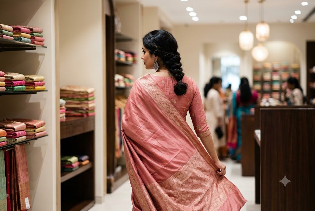 Open Pallu vs Pleated Pallu